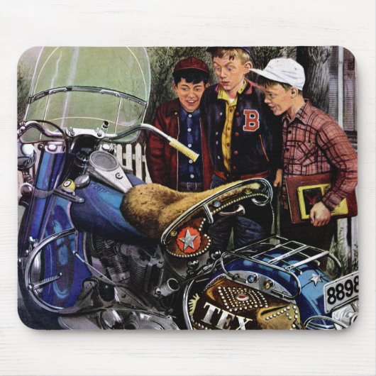 Texのオートバイ マウスパッド (正面)