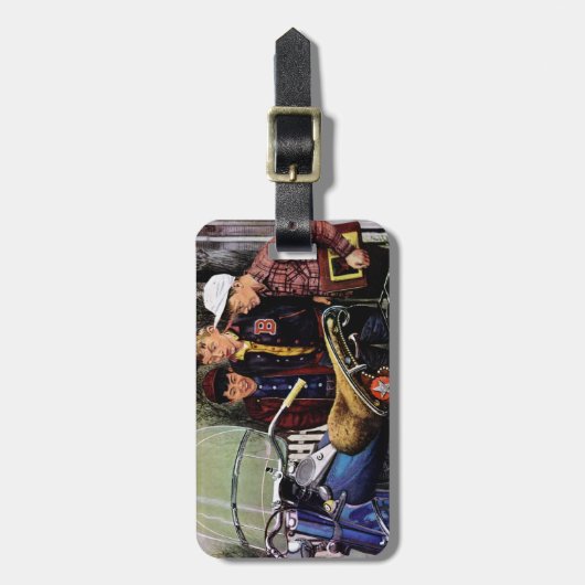 Texのオートバイ ラゲッジタグ (正面縦)