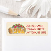 Tex Mexメキシコ料理Chimichangaグルメ住所 ラベル (インサイチュ)