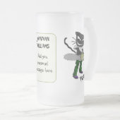 Texanカスタム フロストグラスビールジョッキ (正面右)