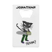 Texanクレジッカスタムトカードボトルオープナー クレジットカード栓抜き (裏面)