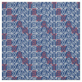 TEXANネオン赤と白オンブルー ファブリック (見本)