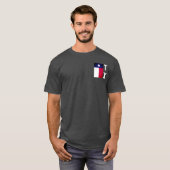 Texan国旗(垂直) Tシャツ (正面フル)