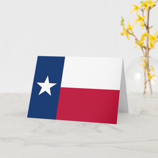 Texan Flag, Flag of Texas カード (黄色い花)