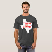 Texans For Trump ReElection American Texas 2020 Tシャツ (正面フル)