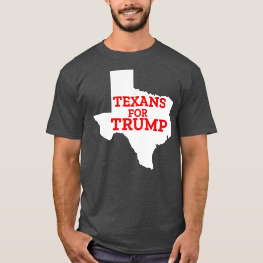 Texans For Trump ReElection American Texas 2020 Tシャツ (正面)