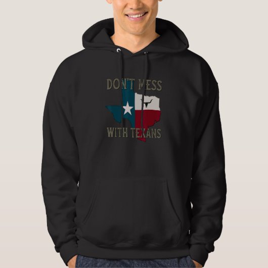 Texans Longhorn Lone Star Statを台無しにしない パーカ (正面)