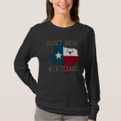 Texans Longhorn Lone Star Statを台無しにしない Tシャツ (正面)