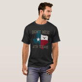 Texans Longhorn Lone Star Statを台無しにしない Tシャツ (正面フル)