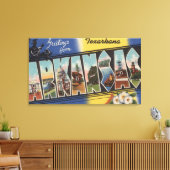 Texarkana，アーカンソー州 – ラージ・レター・シーン キャンバスプリント (インサイチュ (リビング))