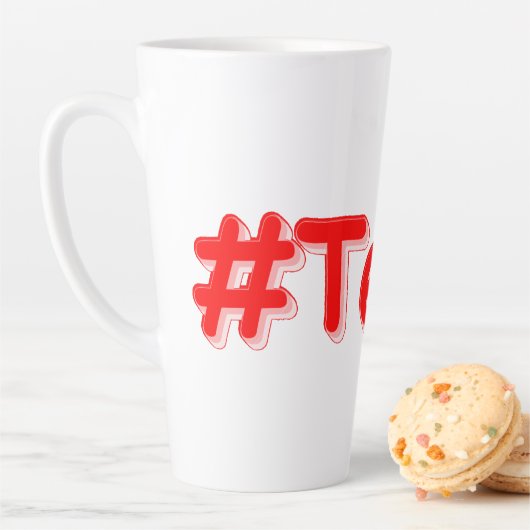 「#Texas」かわいいデザイン。買今 カフェラテマグ (インサイチュ)