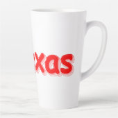 「#Texas」かわいいデザイン。買今 カフェラテマグ (右)