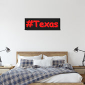 「#Texas」かわいいデザイン。買今 キャンバスプリント (インサイチュ (寝室))