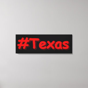 「#Texas」かわいいデザイン。買今 キャンバスプリント