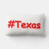 「#Texas」かわいいデザイン。買今 ランバークッション (裏面)