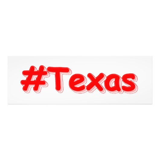 「#Texas」かわいいデザイン。Canvas買 Print フォトプリント (正面)
