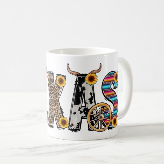 Texas コーヒーマグカップ (正面右)