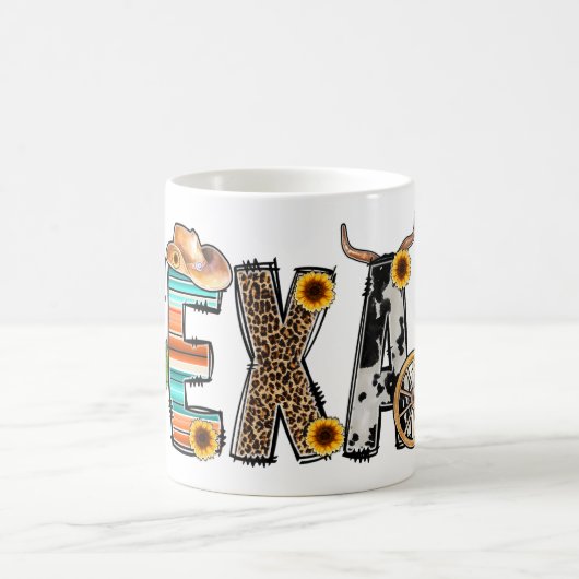 Texas コーヒーマグカップ (中央)