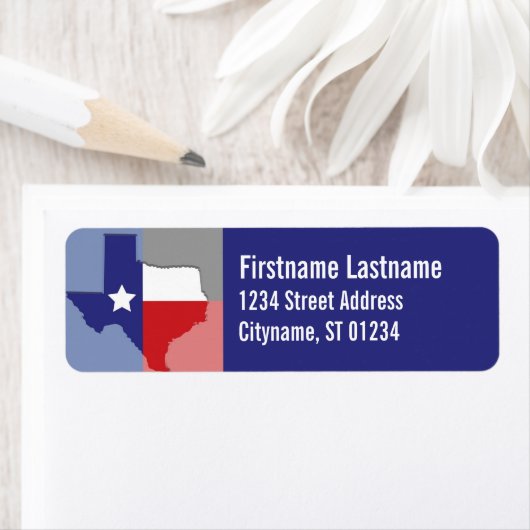 Texas Address Labels ラベル (インサイチュ)
