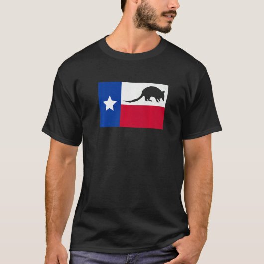 Texas Armadillo Flag Premium Tシャツ (正面)