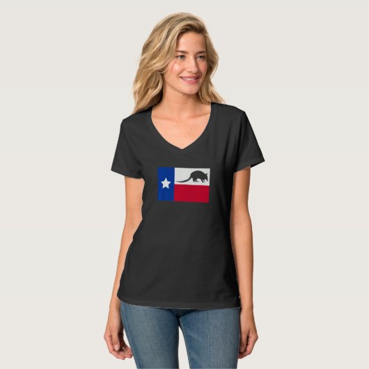 Texas Armadillo Flag Premium Tシャツ (正面フル)