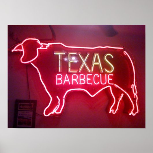 "Texas BBQ" ポスター (正面)