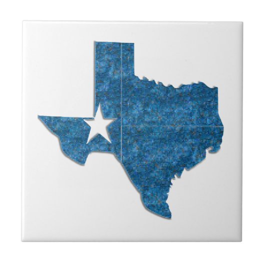 Texas blue tile タイル (正面)