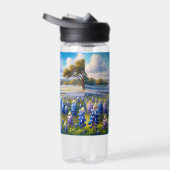 Texas Bluebonnet Meadow Landscape ウォーターボトル (右面)