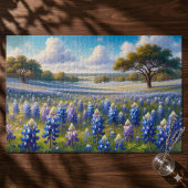 Texas Bluebonnet Meadow Landscape ジグソーパズル