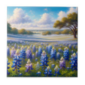 Texas Bluebonnet Meadow Landscape タイル (正面)