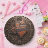 Texas Copper Medallion State Map ペーパープレート (パーティー)