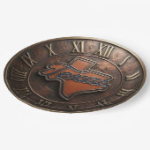 Texas Copper Medallion State Map ペーパープレート (アングル)