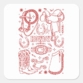 Texas Cowboy Pack スクエアシール (正面)