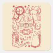 Texas Cowboy Pack スクエアシール (正面)