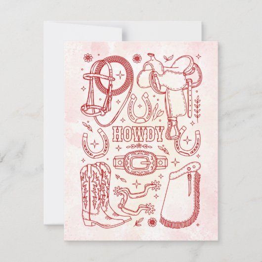 Texas Cowboy Pack  ノートカード (正面)