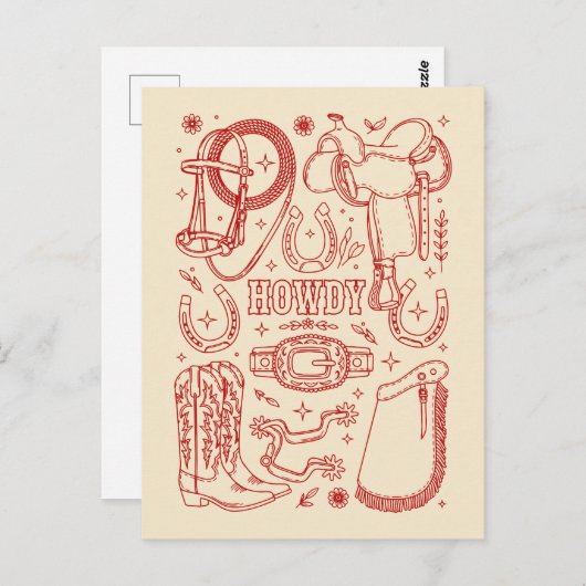 Texas Cowboy Pack ポストカード (正面/裏面)