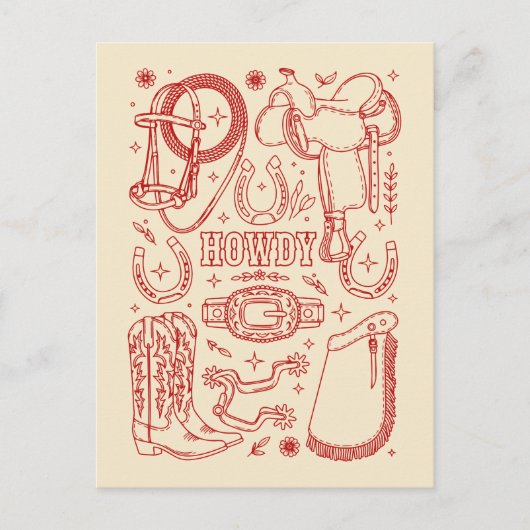 Texas Cowboy Pack ポストカード (正面)