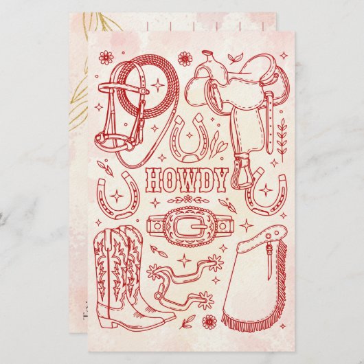 Texas Cowboy Pack  便箋 (正面/裏面)