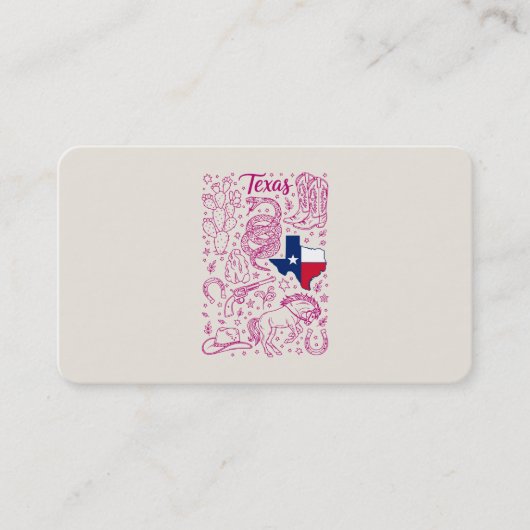 Texas Cowboy Pack Western Vibes 名刺 (正面)