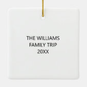 Texas Custom Family Trip Christmas セラミックオーナメント (裏面)