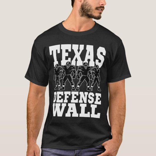 TEXAS DEFENSE WALL - DALLAS FOOTBALL Tシャツ (正面)