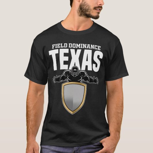 TEXAS FIELD DOMINANCE - DALLAS FOOTBALL Tシャツ (正面)