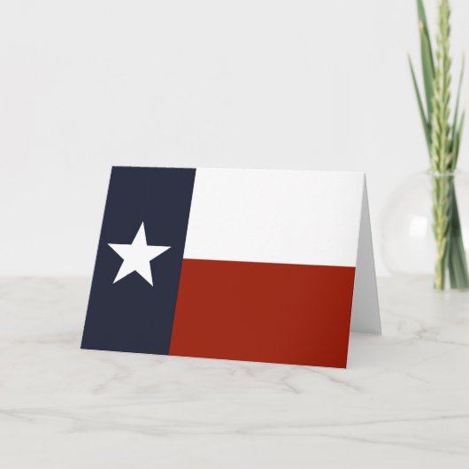Texas Flag Greeting Card カード (正面)
