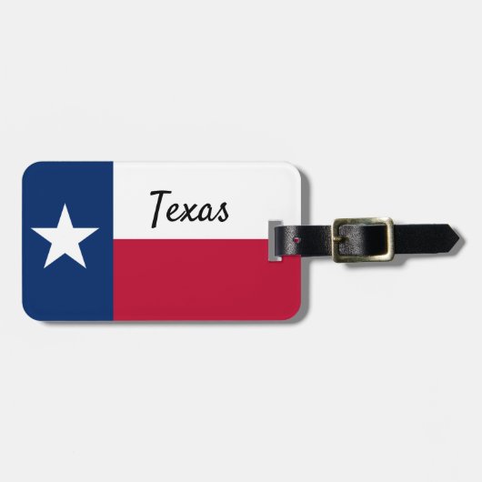 Texas flag luggage tag ラゲッジタグ (正面横)