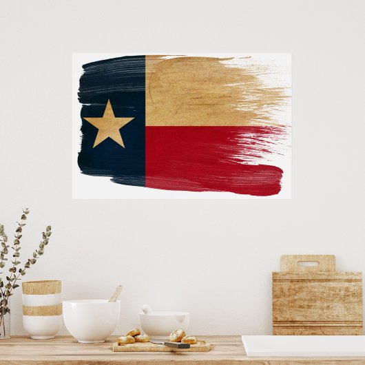 Texas Flag Posters ポスター (キッチン)