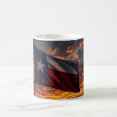 Texas Flag Sunset Mug - Patriotic Coffee Cup コーヒーマグカップ (中央)