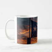 Texas Flag Sunset Mug - Patriotic Coffee Cup コーヒーマグカップ (左)
