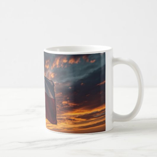 Texas Flag Sunset Mug - Patriotic Coffee Cup コーヒーマグカップ (右)