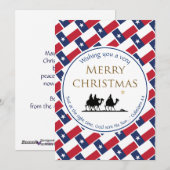TEXAS FLAG Three Wise Men TEXAN Christmas シーズンカード (正面/裏面)
