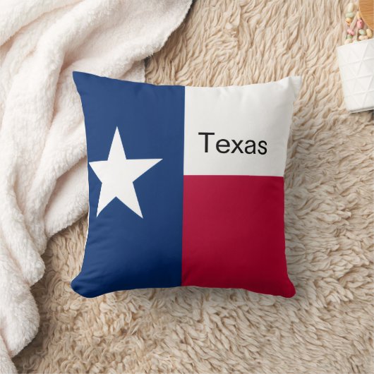Texas flag throw Pillow クッション (ブランケット)